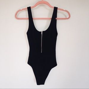 🆕 Zipper Front Bodysuit Tank with Snaps